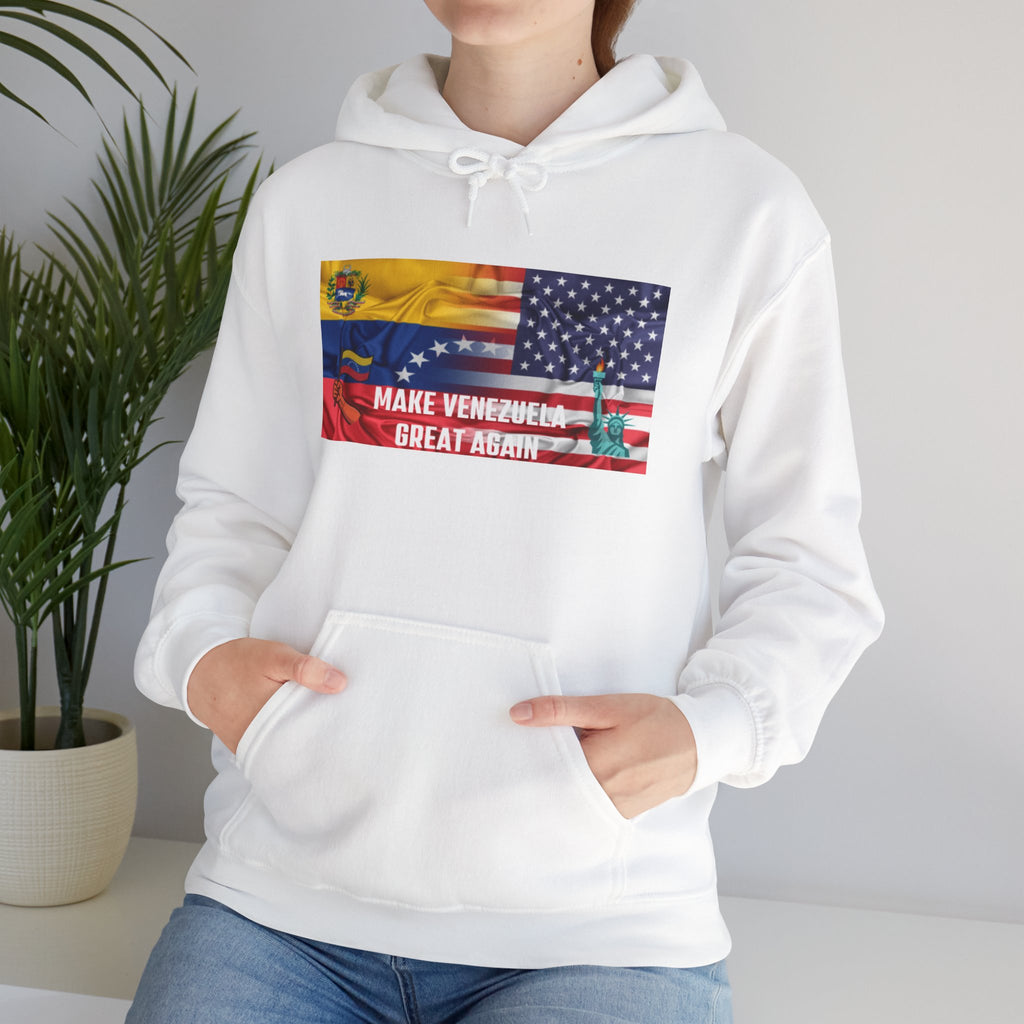Unisex Political Hoodie, Make Venezuela Great Again Sweatshirt, Gift for Activists, Casual Wear, Statement Fashion, Comfortable Hoodie