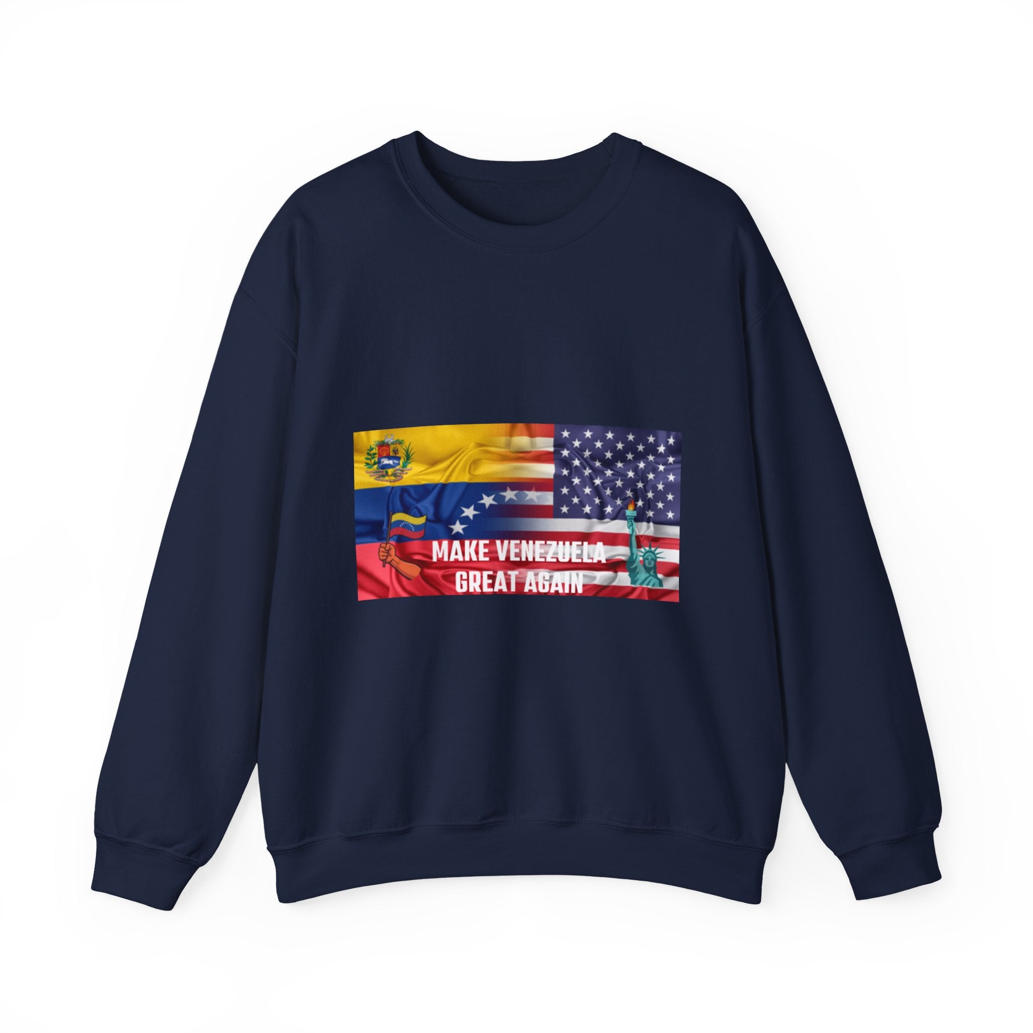 Venezuelan Pride Sweatshirt - Make Venezuela Great Again, Unisex Crewneck, Warm Casual Wear, Gift for Holidays, Comfortable & Stylish