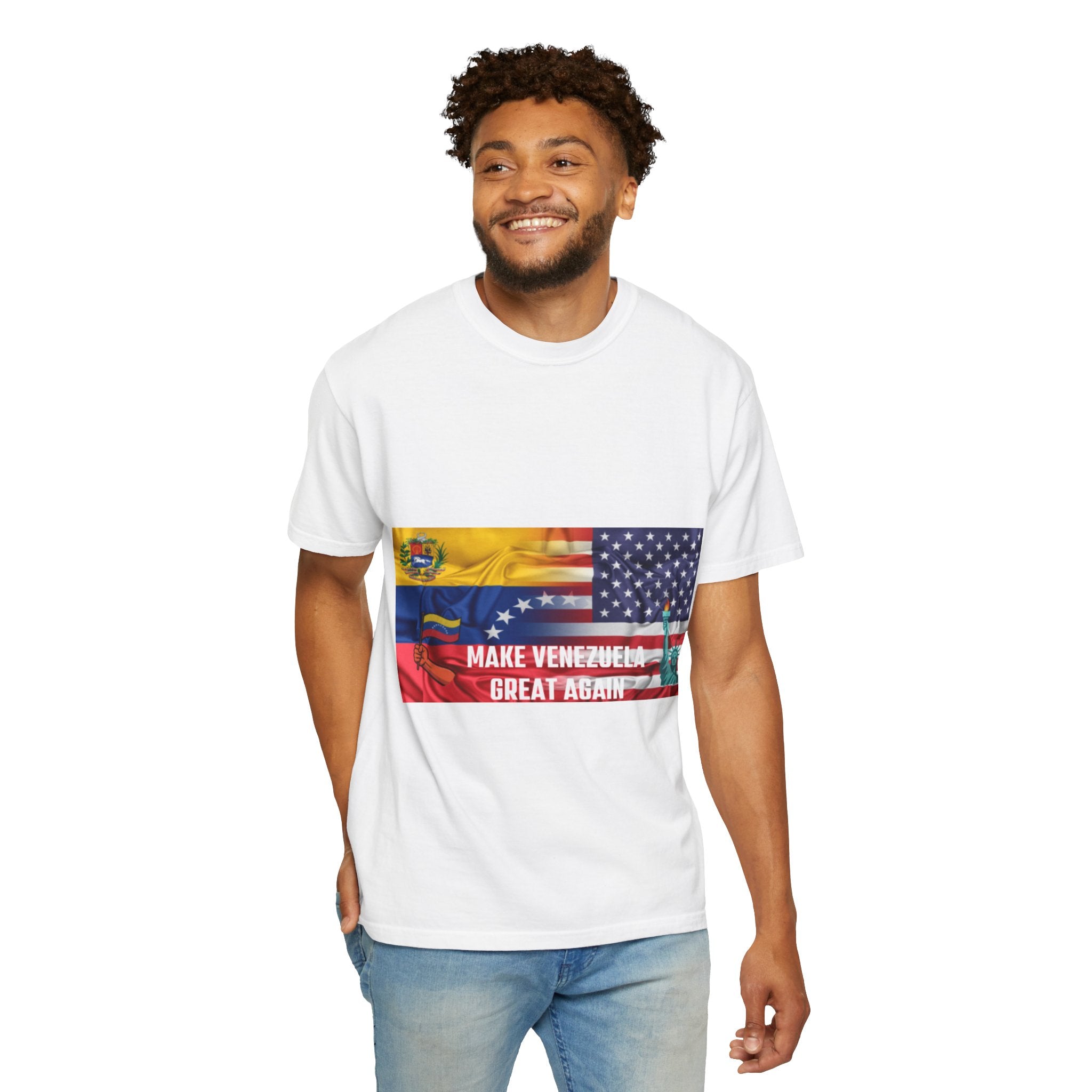 Patriotic Graphic T-Shirt, Make Venezuela Great Again Tee, Unisex Casual Wear, Gift for National Pride, Independence Day Apparel