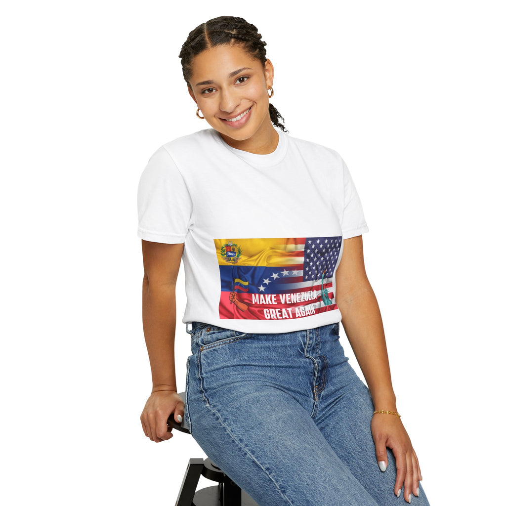 Patriotic Graphic T-Shirt, Make Venezuela Great Again Tee, Unisex Casual Wear, Gift for National Pride, Independence Day Apparel