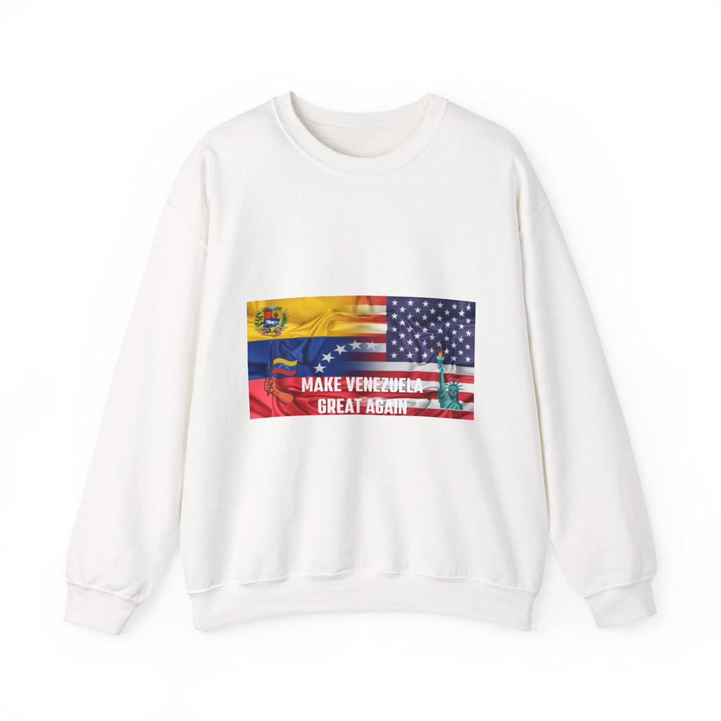 Venezuelan Pride Sweatshirt - Make Venezuela Great Again, Unisex Crewneck, Warm Casual Wear, Gift for Holidays, Comfortable & Stylish