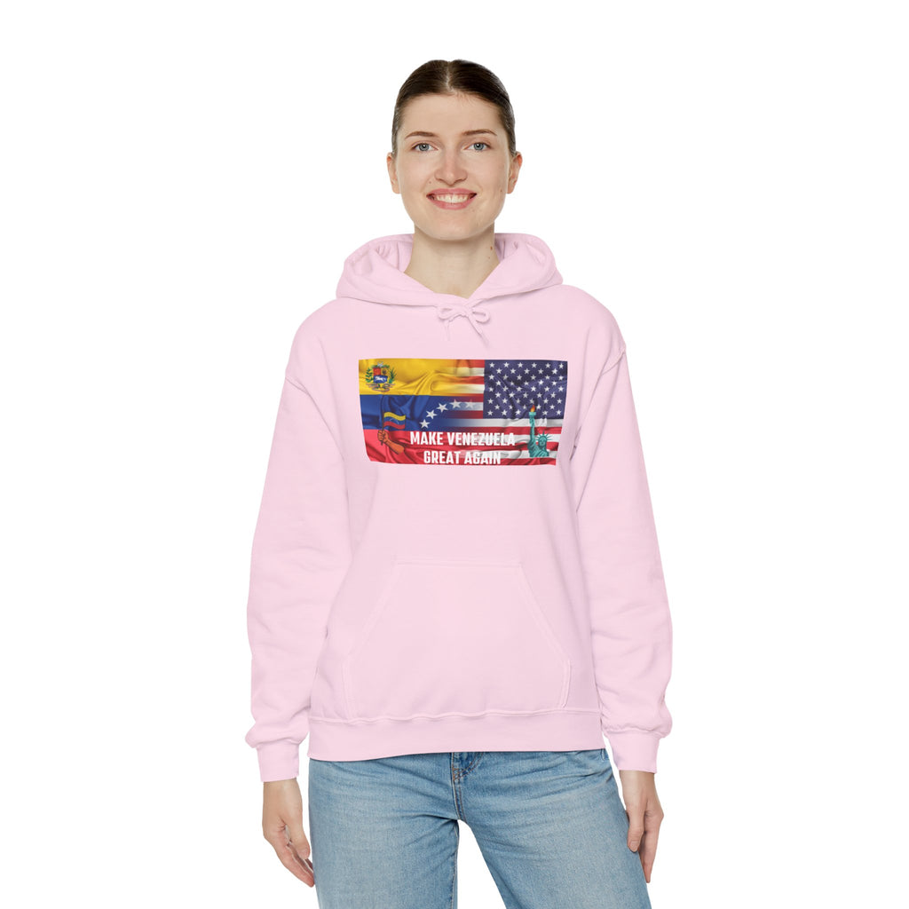 Unisex Political Hoodie, Make Venezuela Great Again Sweatshirt, Gift for Activists, Casual Wear, Statement Fashion, Comfortable Hoodie