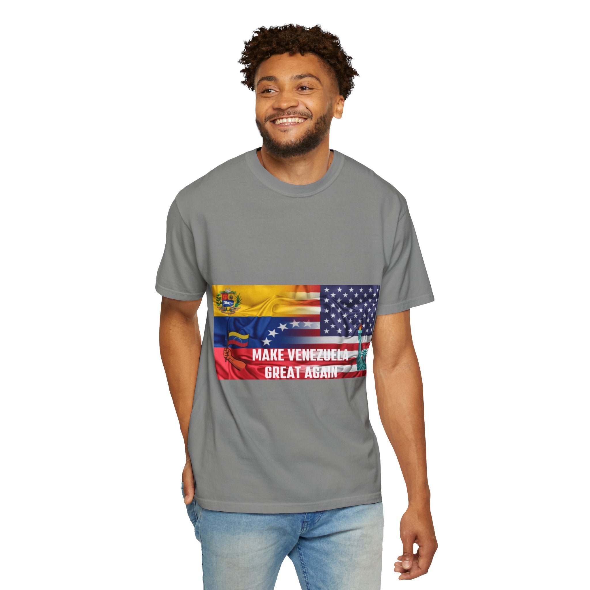 Patriotic Graphic T-Shirt, Make Venezuela Great Again Tee, Unisex Casual Wear, Gift for National Pride, Independence Day Apparel
