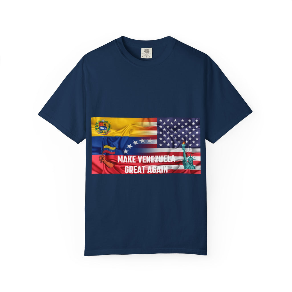 Patriotic Graphic T-Shirt, Make Venezuela Great Again Tee, Unisex Casual Wear, Gift for National Pride, Independence Day Apparel