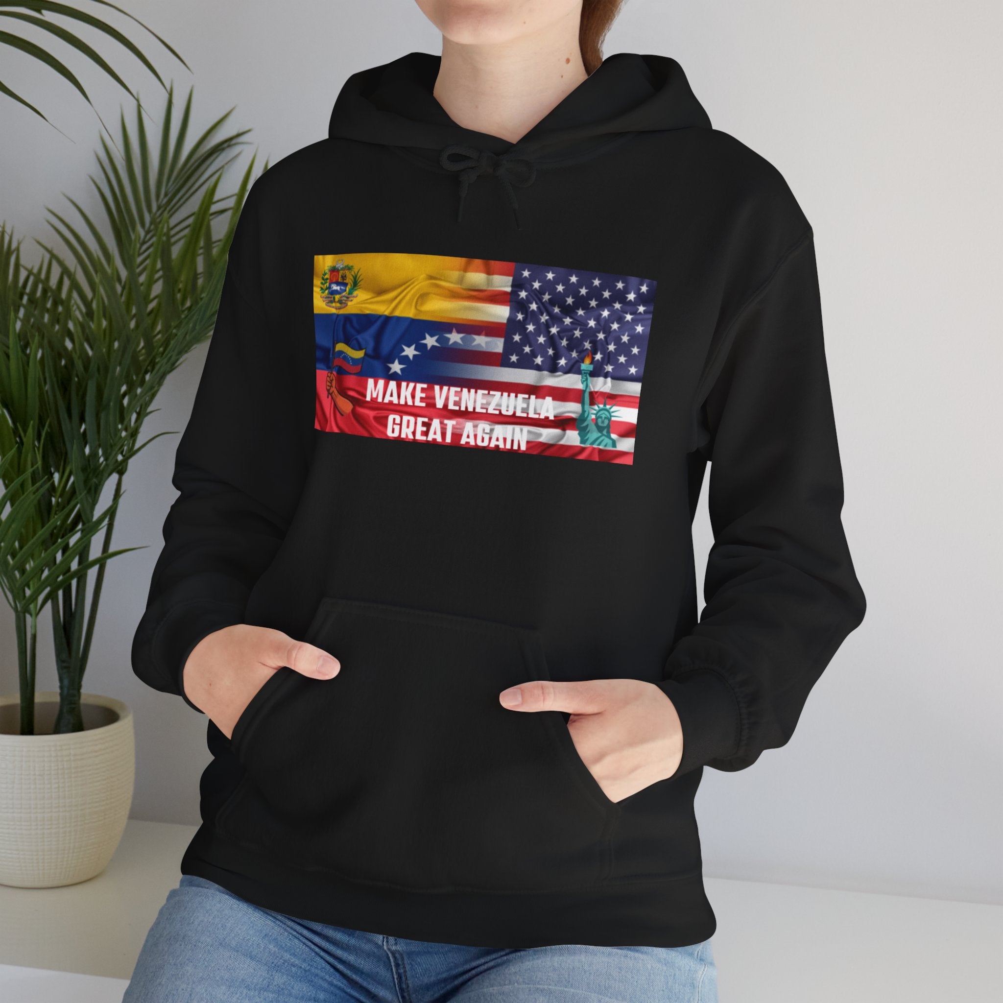 Unisex Political Hoodie, Make Venezuela Great Again Sweatshirt, Gift for Activists, Casual Wear, Statement Fashion, Comfortable Hoodie