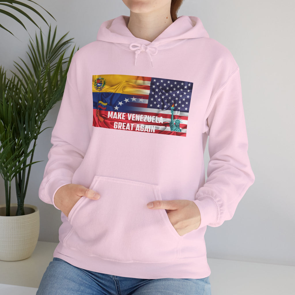 Unisex Political Hoodie, Make Venezuela Great Again Sweatshirt, Gift for Activists, Casual Wear, Statement Fashion, Comfortable Hoodie