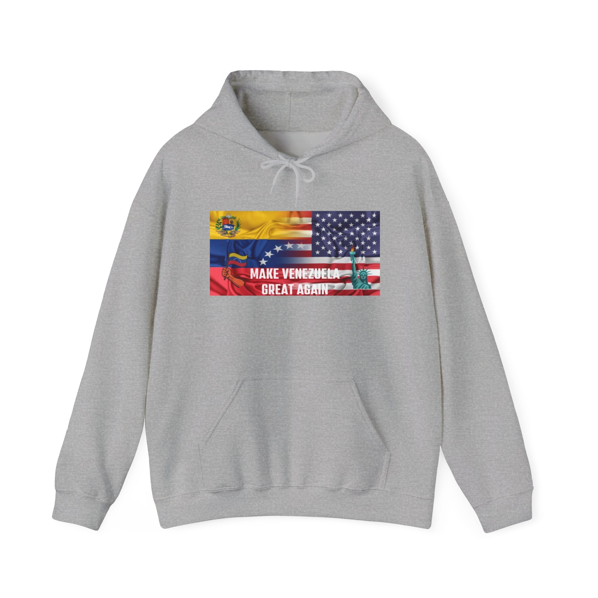 Unisex Political Hoodie, Make Venezuela Great Again Sweatshirt, Gift for Activists, Casual Wear, Statement Fashion, Comfortable Hoodie