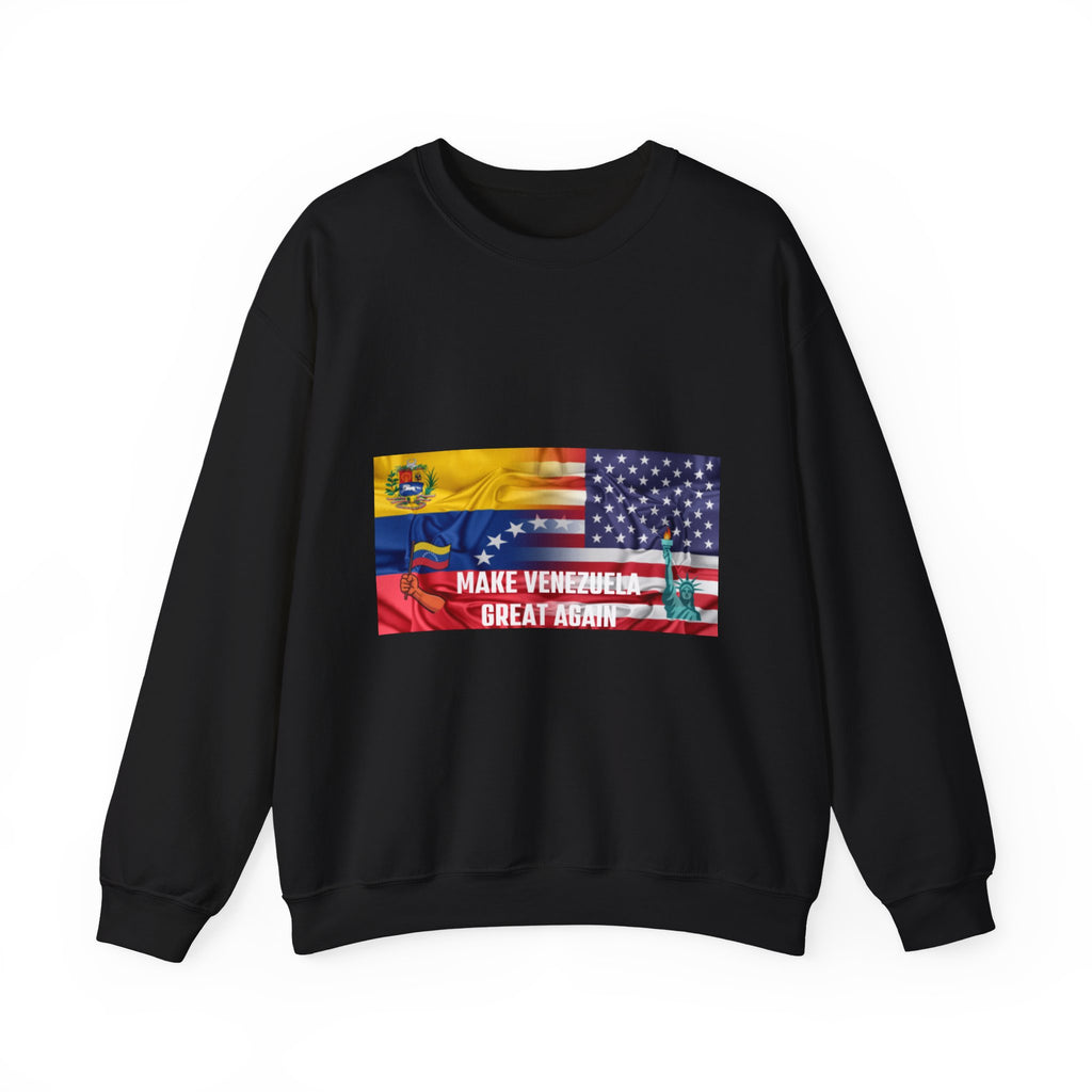 Venezuelan Pride Sweatshirt - Make Venezuela Great Again, Unisex Crewneck, Warm Casual Wear, Gift for Holidays, Comfortable & Stylish