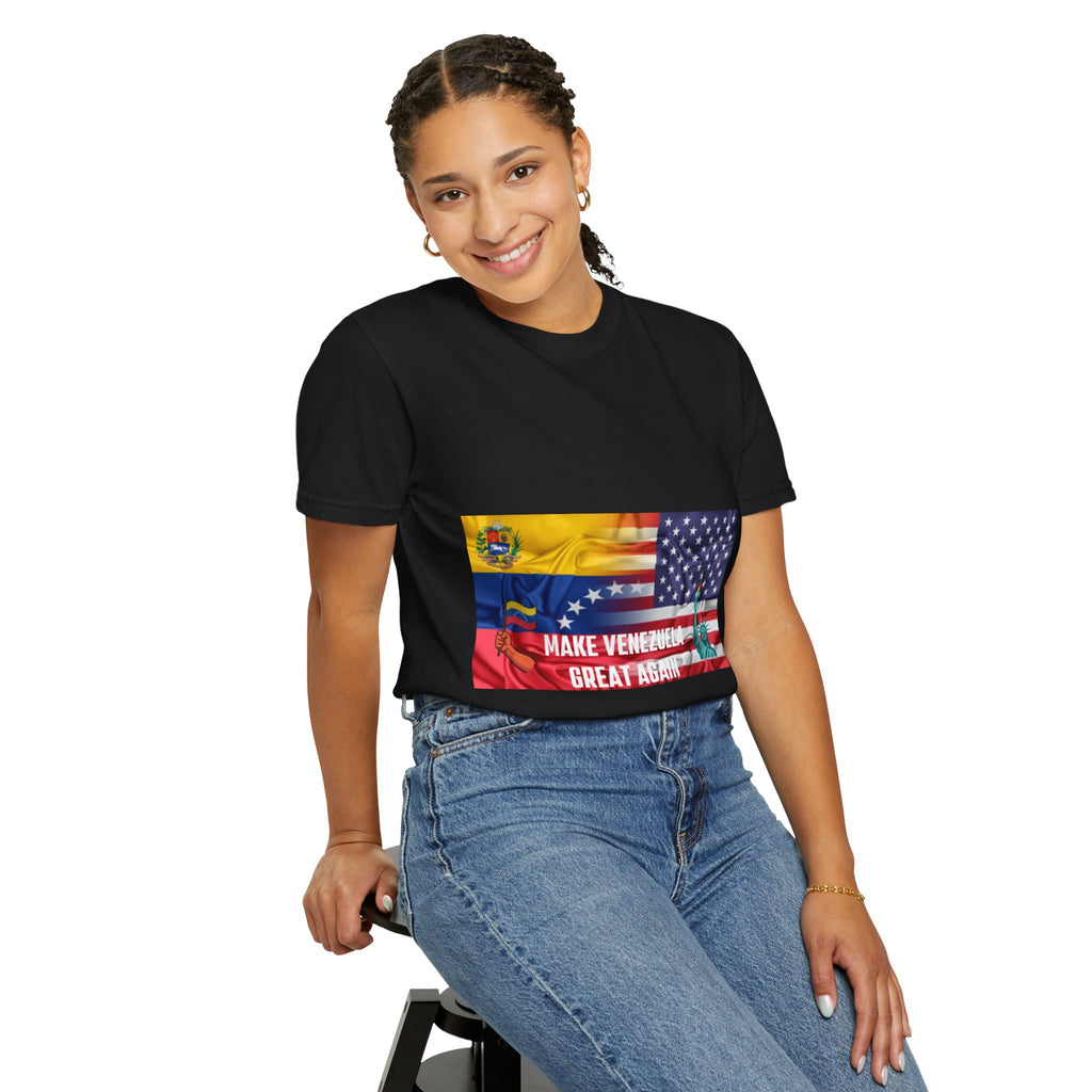 Patriotic Graphic T-Shirt, Make Venezuela Great Again Tee, Unisex Casual Wear, Gift for National Pride, Independence Day Apparel