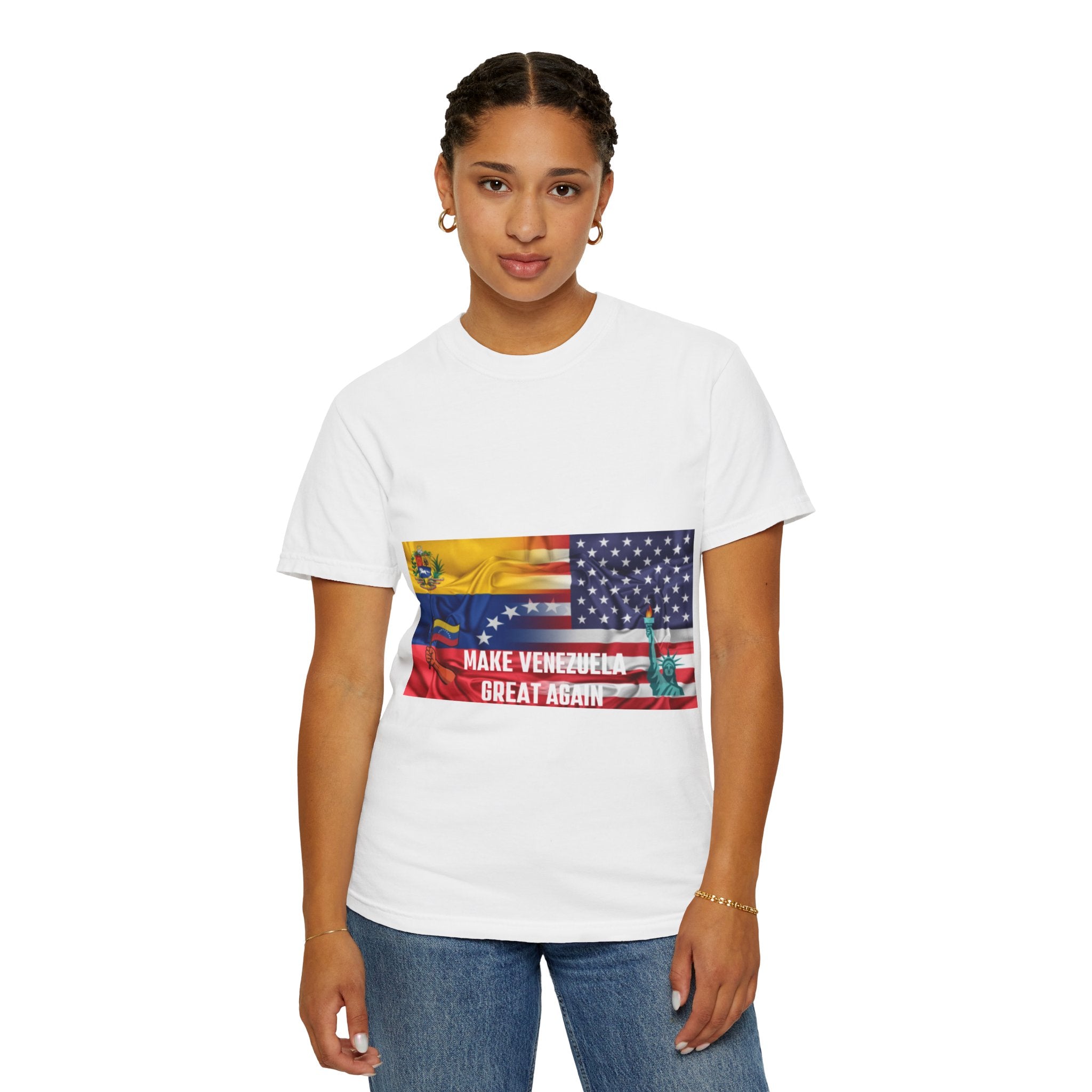 Patriotic Graphic T-Shirt, Make Venezuela Great Again Tee, Unisex Casual Wear, Gift for National Pride, Independence Day Apparel