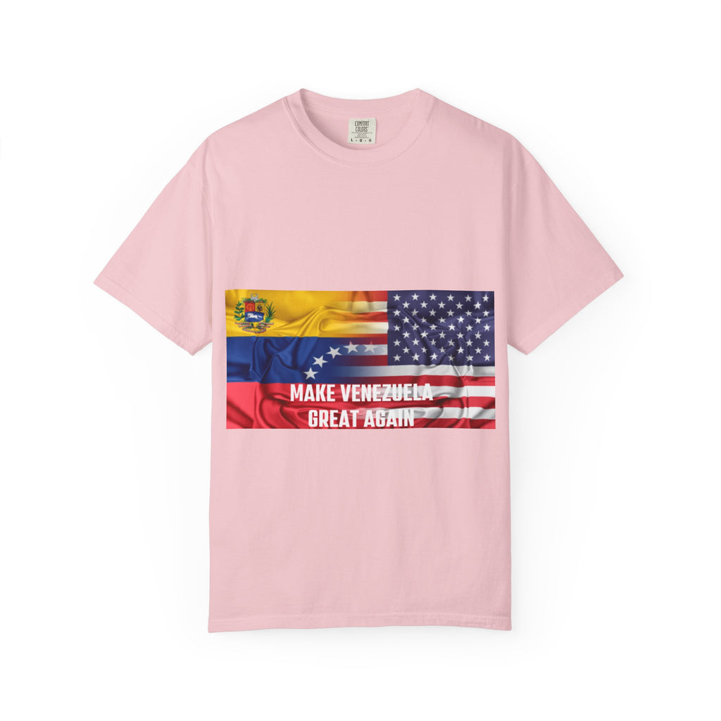 Patriotic Graphic Tee: Make Venezuela Great Again T-Shirt, Unisex Casual Wear, Political Statement Shirt, Gift for Activists, Summer Fashion