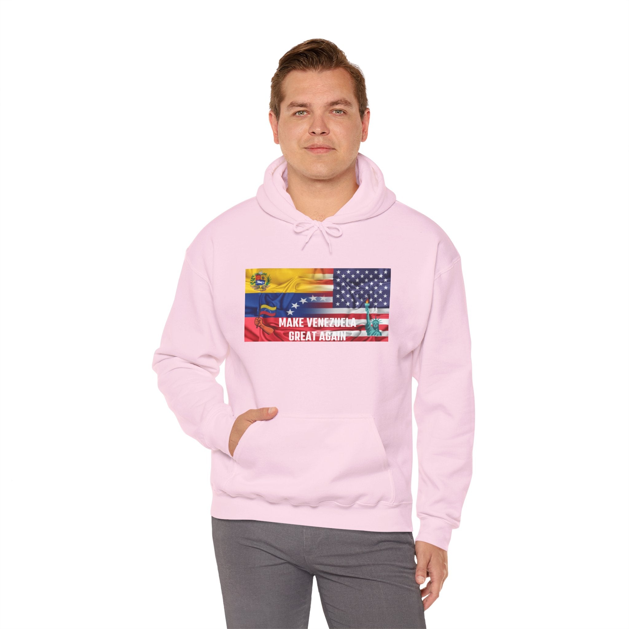 Unisex Political Hoodie, Make Venezuela Great Again Sweatshirt, Gift for Activists, Casual Wear, Statement Fashion, Comfortable Hoodie