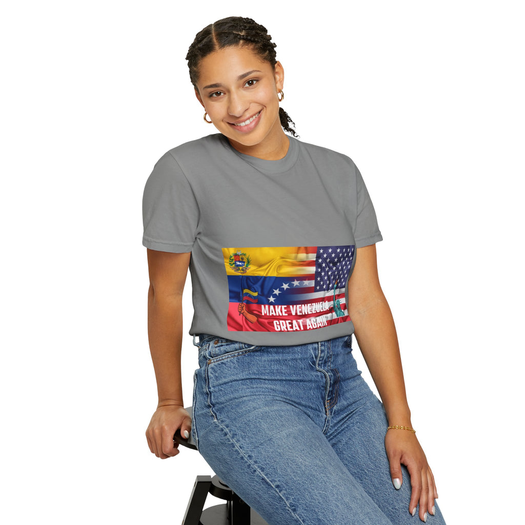 Patriotic Graphic T-Shirt, Make Venezuela Great Again Tee, Unisex Casual Wear, Gift for National Pride, Independence Day Apparel
