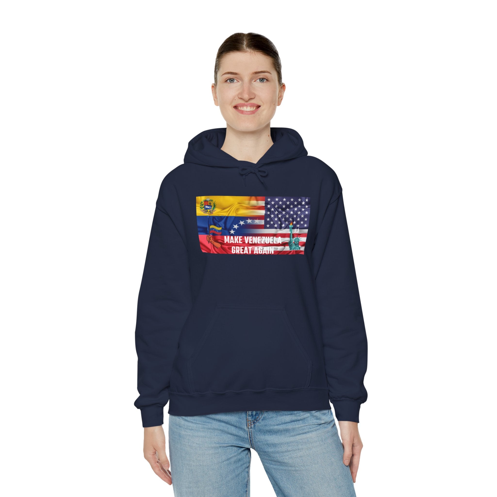 Unisex Political Hoodie, Make Venezuela Great Again Sweatshirt, Gift for Activists, Casual Wear, Statement Fashion, Comfortable Hoodie