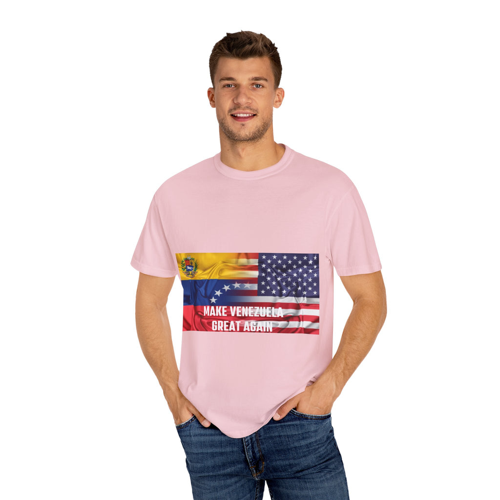 Patriotic Graphic Tee: Make Venezuela Great Again T-Shirt, Unisex Casual Wear, Political Statement Shirt, Gift for Activists, Summer Fashion