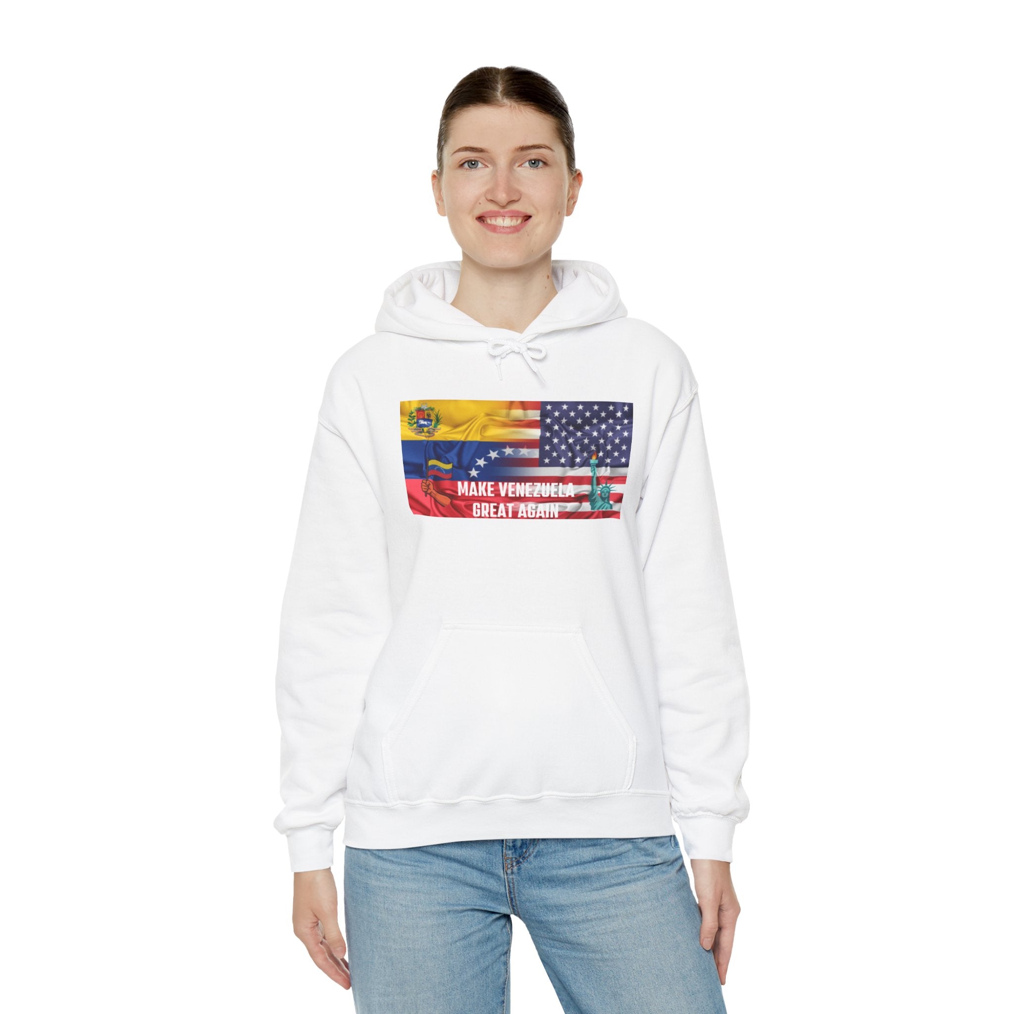 Unisex Political Hoodie, Make Venezuela Great Again Sweatshirt, Gift for Activists, Casual Wear, Statement Fashion, Comfortable Hoodie