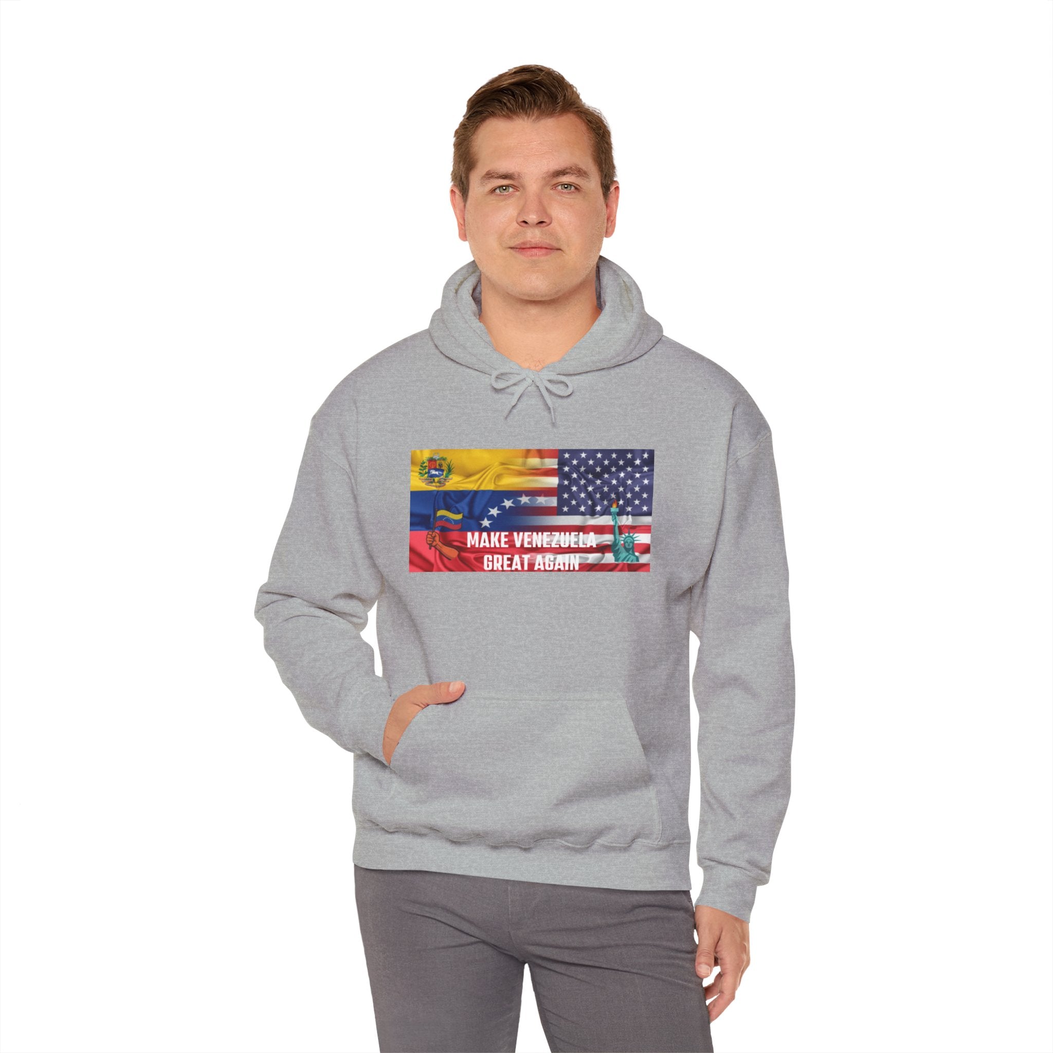 Unisex Political Hoodie, Make Venezuela Great Again Sweatshirt, Gift for Activists, Casual Wear, Statement Fashion, Comfortable Hoodie