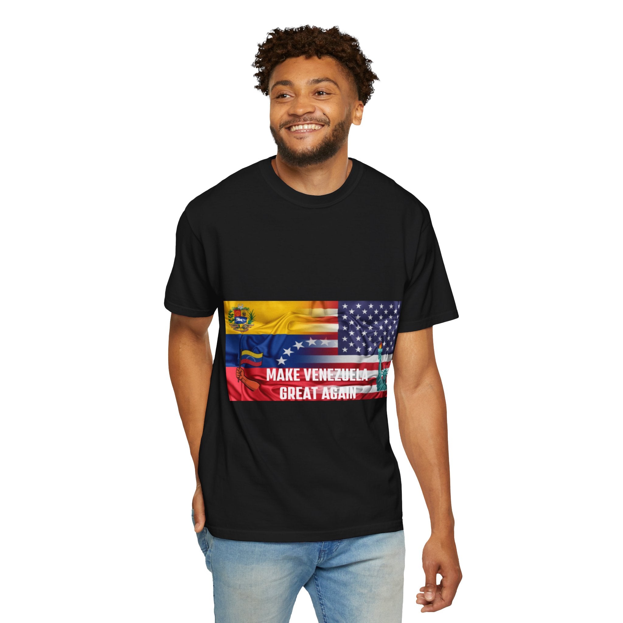 Patriotic Graphic T-Shirt, Make Venezuela Great Again Tee, Unisex Casual Wear, Gift for National Pride, Independence Day Apparel