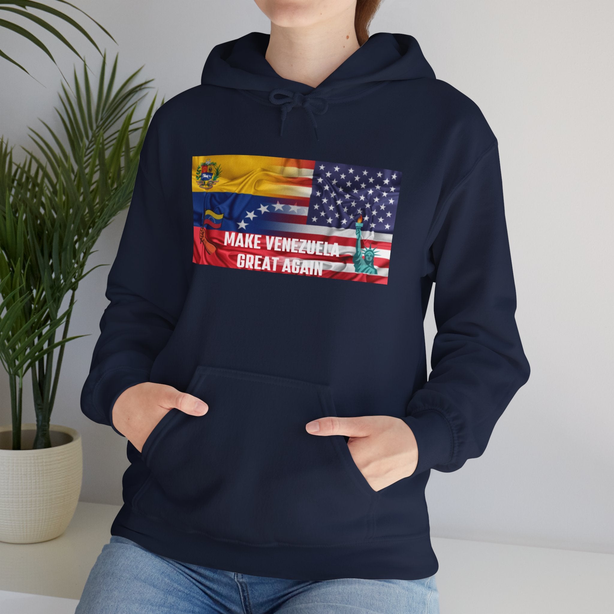 Unisex Political Hoodie, Make Venezuela Great Again Sweatshirt, Gift for Activists, Casual Wear, Statement Fashion, Comfortable Hoodie