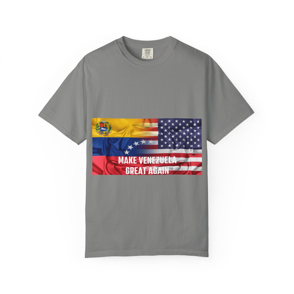 Patriotic Graphic Tee: Make Venezuela Great Again T-Shirt, Unisex Casual Wear, Political Statement Shirt, Gift for Activists, Summer Fashion