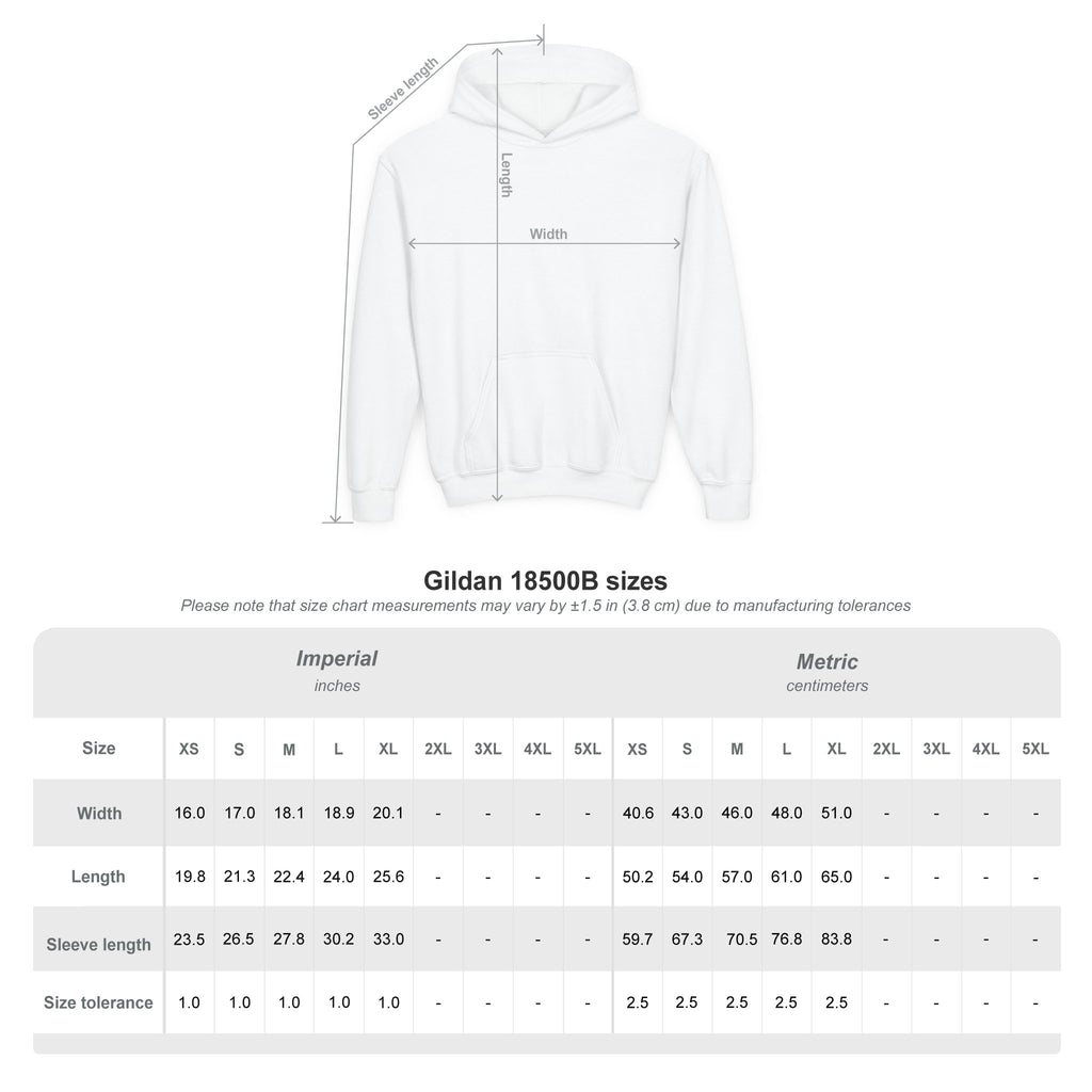 Youth Hooded Sweatshirt with Make Venezuela Great Again Design, Casual Wear, Gift for Youth, Travel, School, Everyday Use