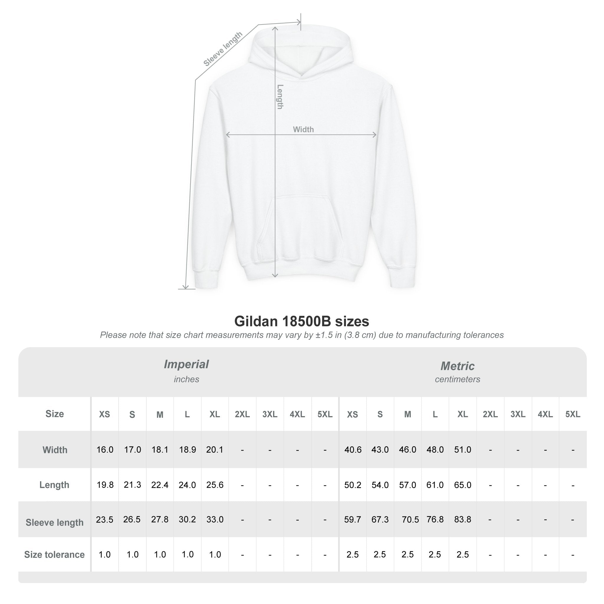 Youth Hooded Sweatshirt with Make Venezuela Great Again Design, Casual Wear, Gift for Youth, Travel, School, Everyday Use