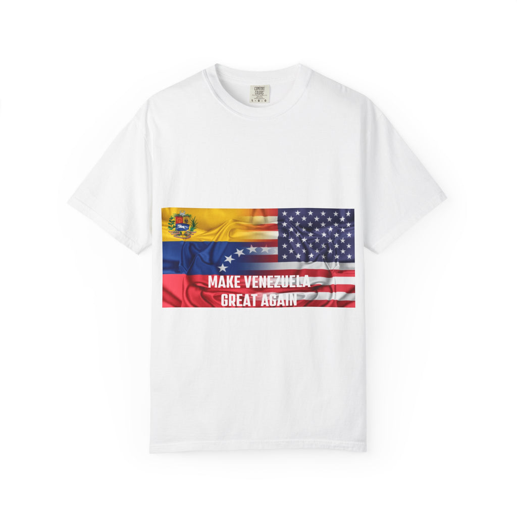 Patriotic Graphic Tee: Make Venezuela Great Again T-Shirt, Unisex Casual Wear, Political Statement Shirt, Gift for Activists, Summer Fashion
