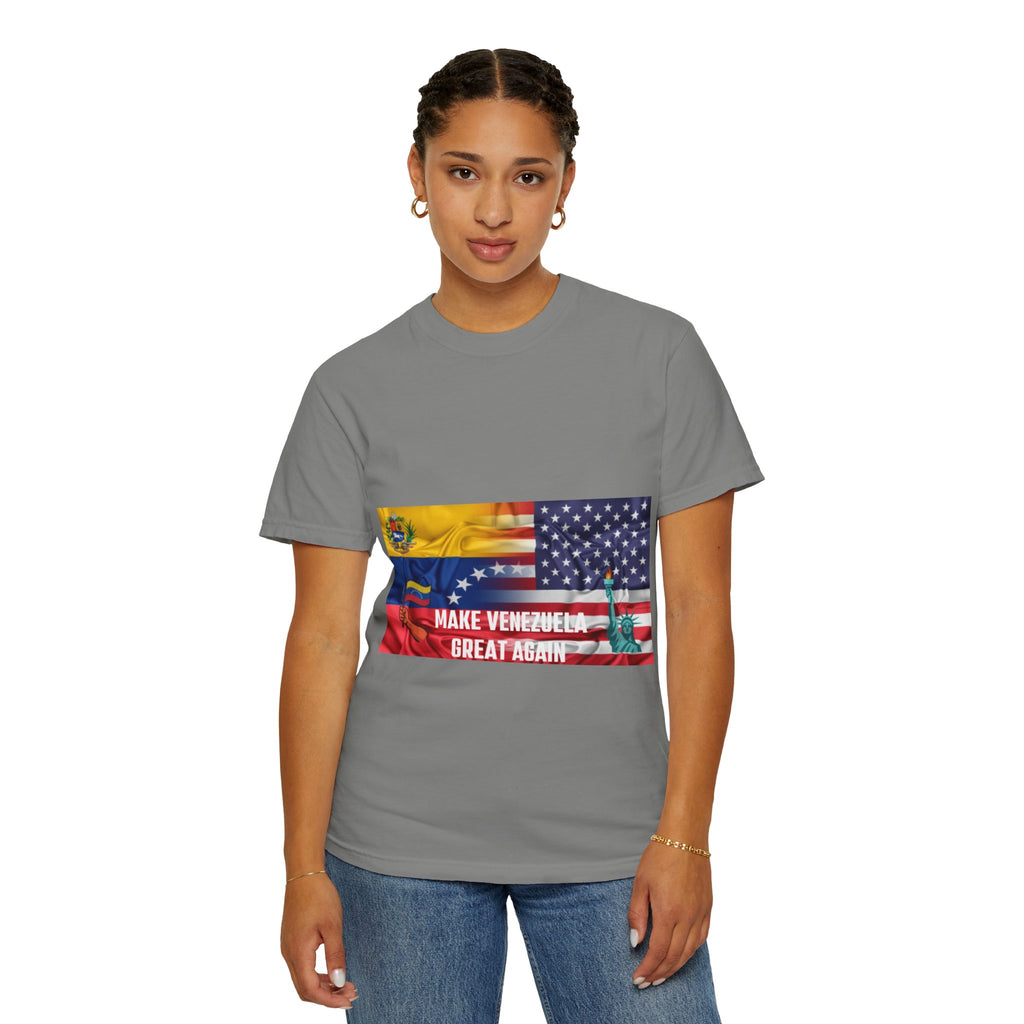 Patriotic Graphic T-Shirt, Make Venezuela Great Again Tee, Unisex Casual Wear, Gift for National Pride, Independence Day Apparel