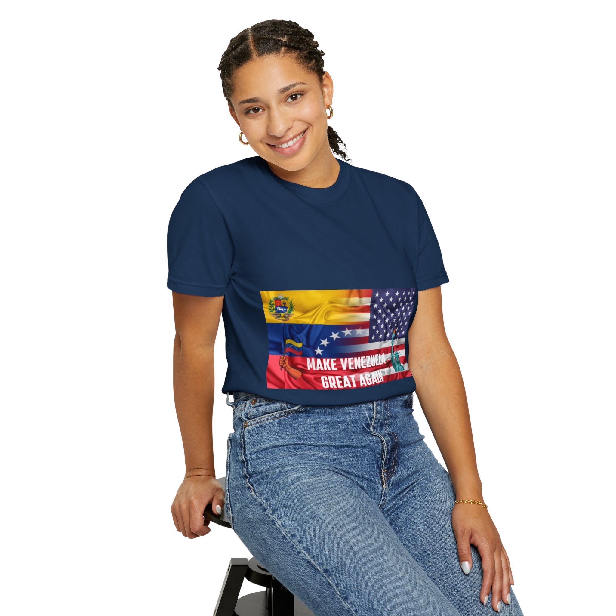 Patriotic Graphic T-Shirt, Make Venezuela Great Again Tee, Unisex Casual Wear, Gift for National Pride, Independence Day Apparel