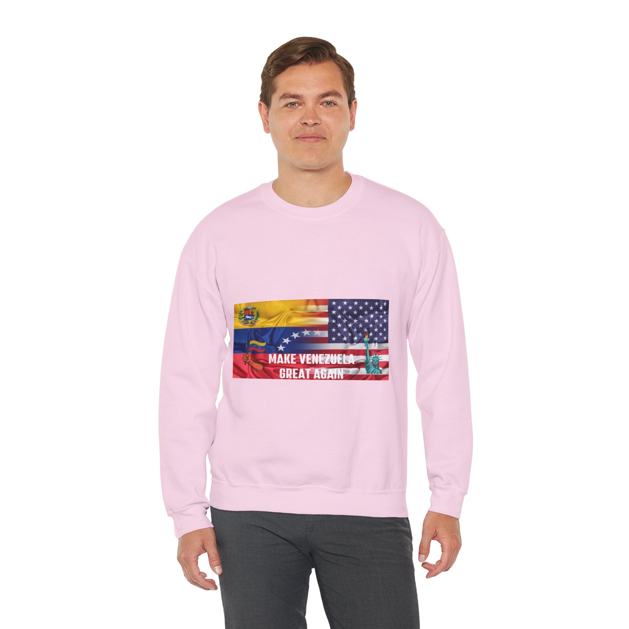 Venezuelan Pride Sweatshirt - Make Venezuela Great Again, Unisex Crewneck, Warm Casual Wear, Gift for Holidays, Comfortable & Stylish