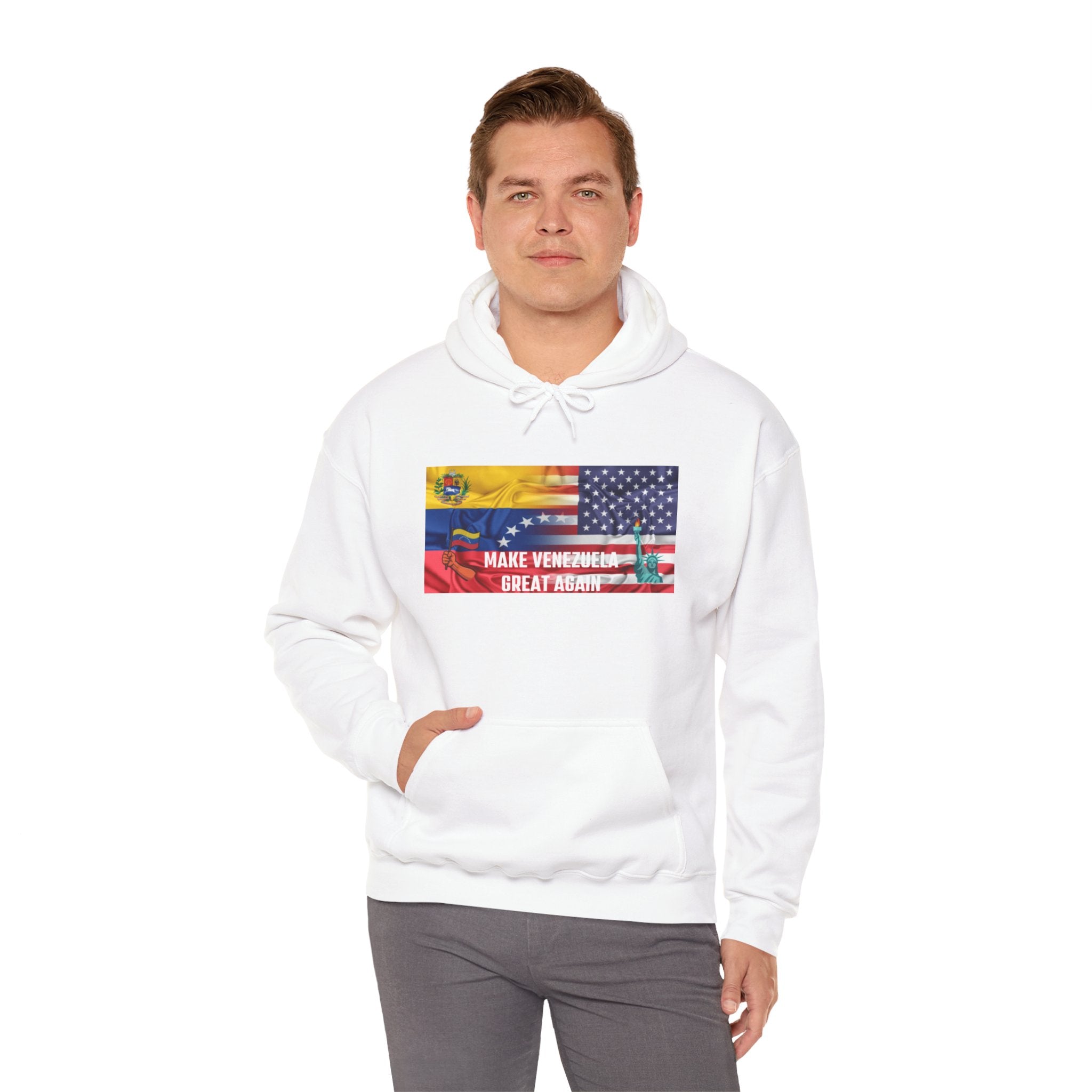 Unisex Political Hoodie, Make Venezuela Great Again Sweatshirt, Gift for Activists, Casual Wear, Statement Fashion, Comfortable Hoodie