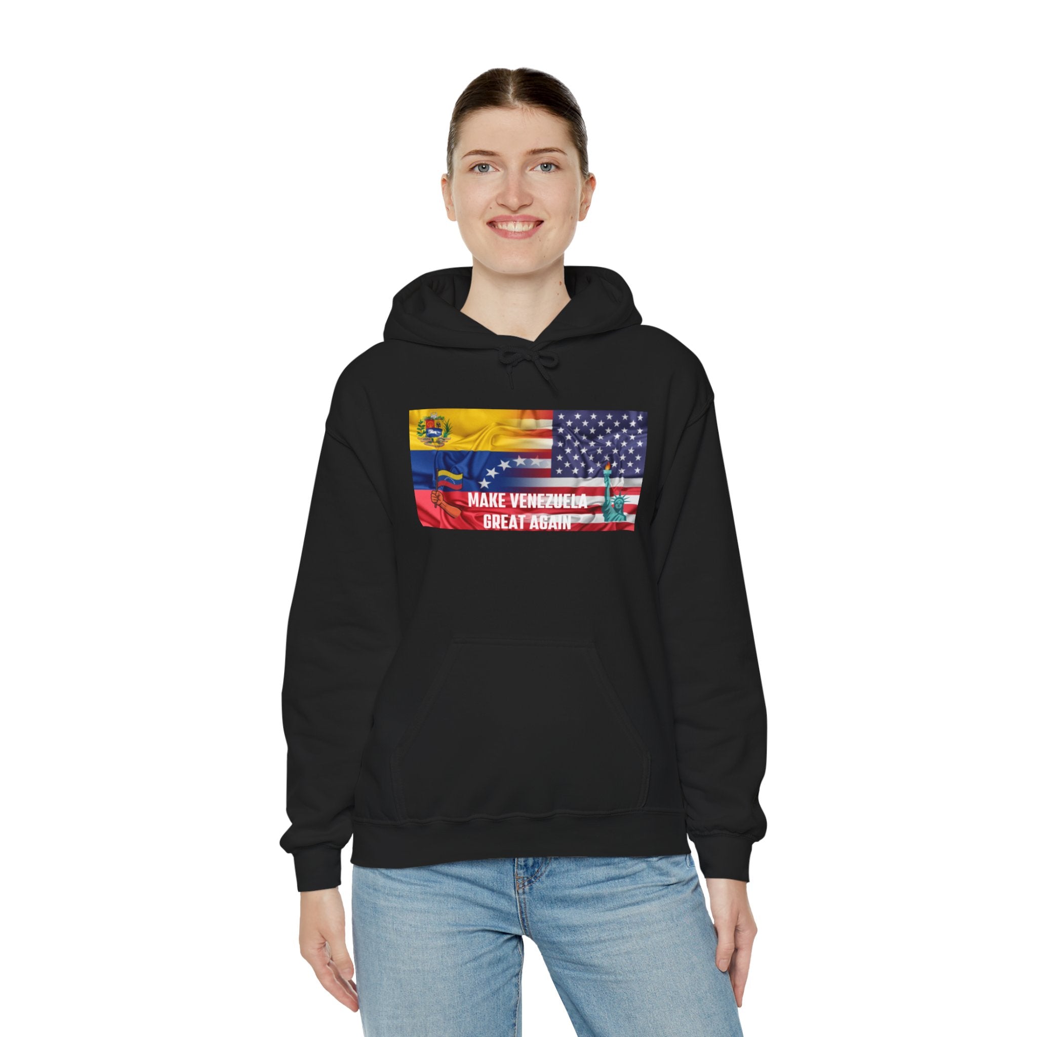 Unisex Political Hoodie, Make Venezuela Great Again Sweatshirt, Gift for Activists, Casual Wear, Statement Fashion, Comfortable Hoodie