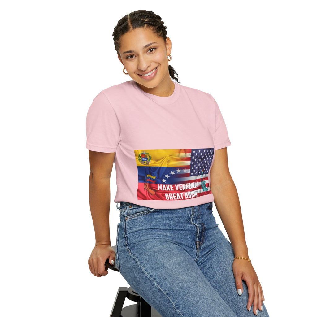 Patriotic Graphic T-Shirt, Make Venezuela Great Again Tee, Unisex Casual Wear, Gift for National Pride, Independence Day Apparel