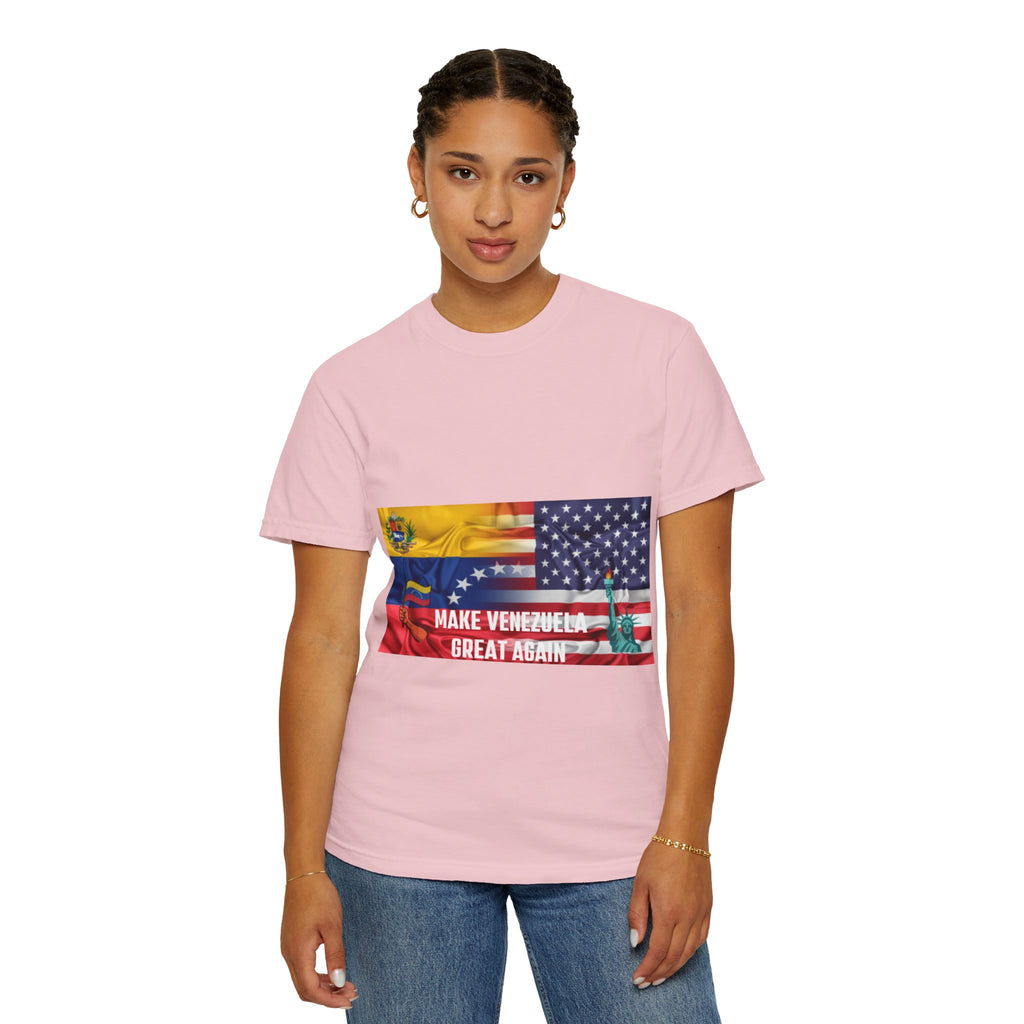 Patriotic Graphic T-Shirt, Make Venezuela Great Again Tee, Unisex Casual Wear, Gift for National Pride, Independence Day Apparel