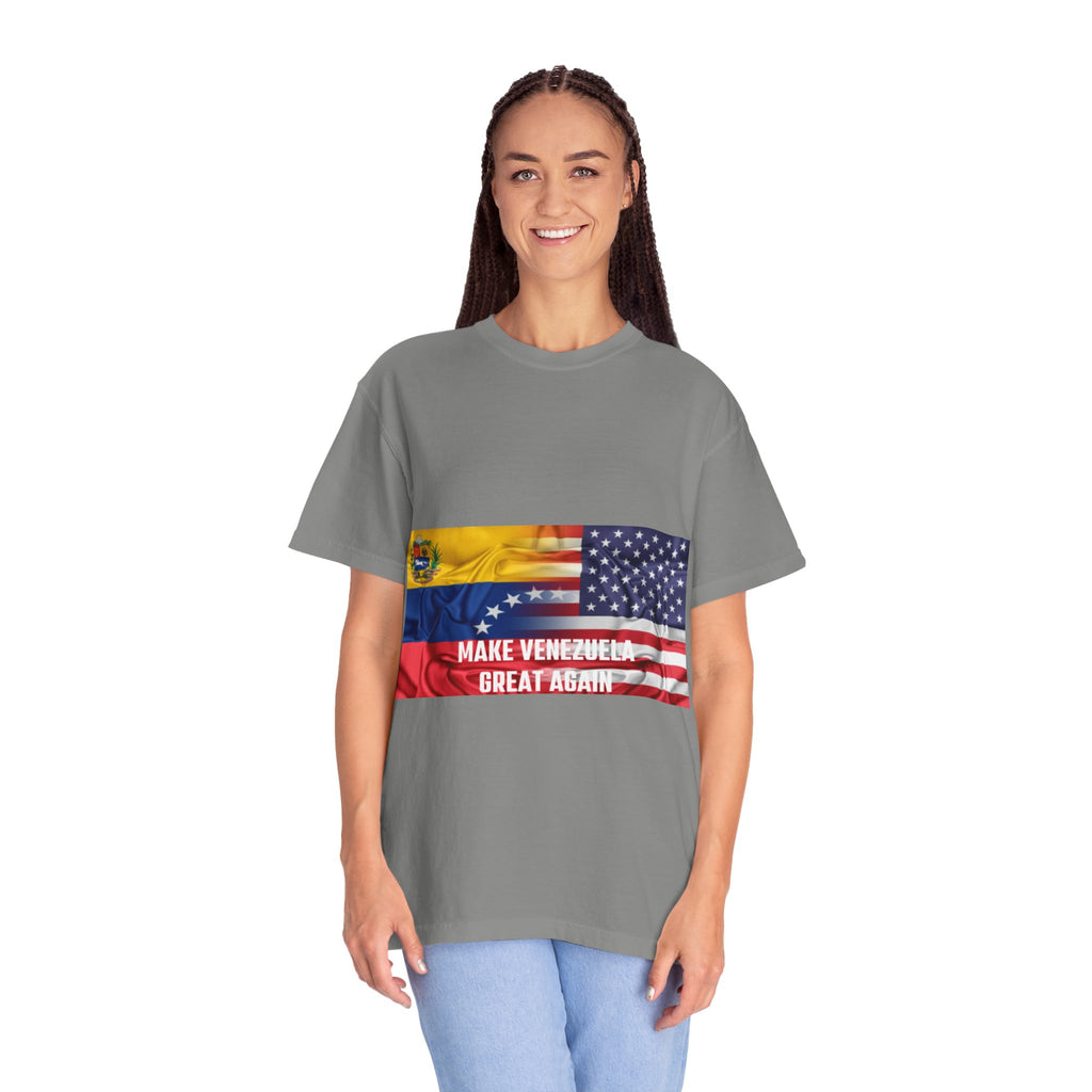 Patriotic Graphic Tee: Make Venezuela Great Again T-Shirt, Unisex Casual Wear, Political Statement Shirt, Gift for Activists, Summer Fashion