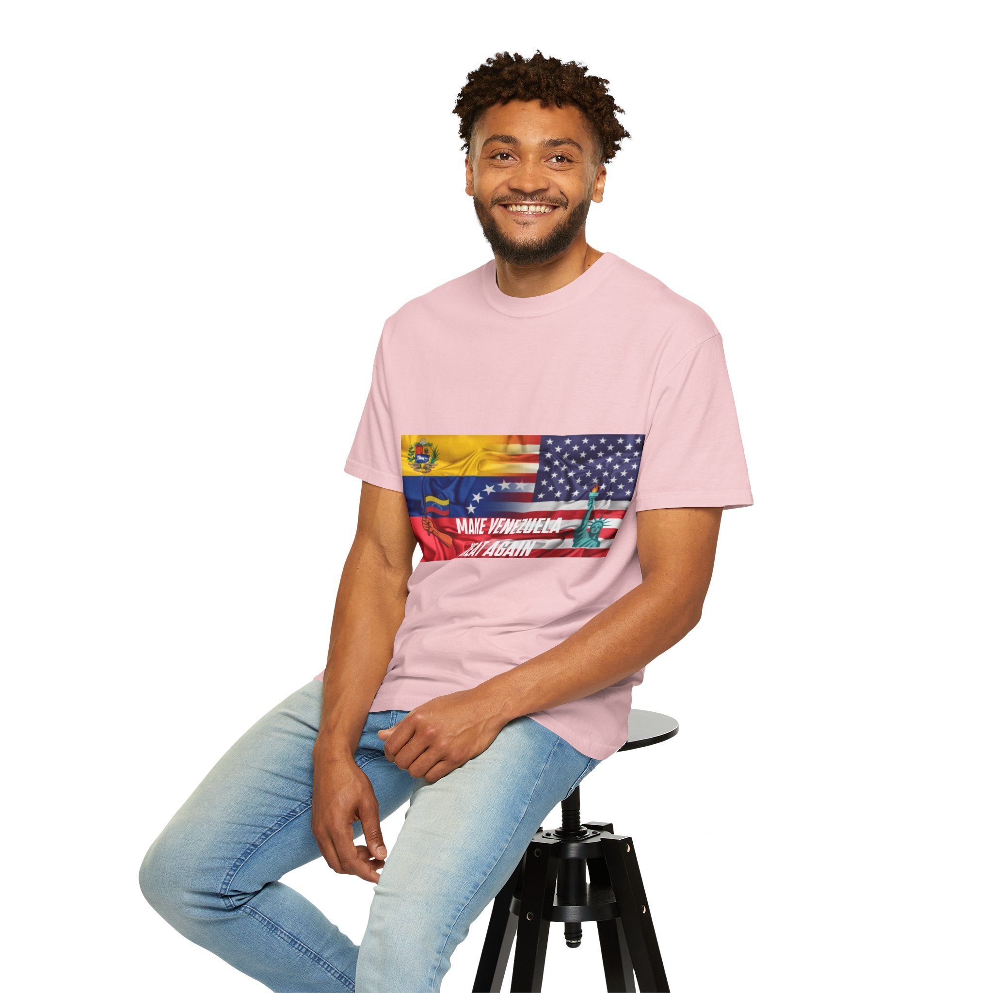 Patriotic Graphic T-Shirt, Make Venezuela Great Again Tee, Unisex Casual Wear, Gift for National Pride, Independence Day Apparel