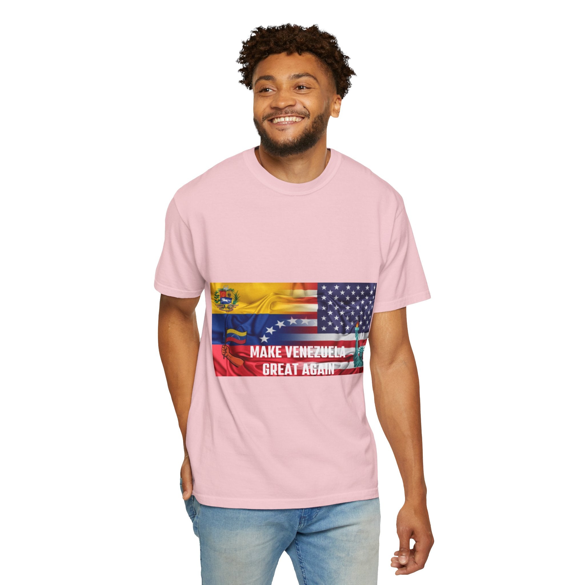 Patriotic Graphic T-Shirt, Make Venezuela Great Again Tee, Unisex Casual Wear, Gift for National Pride, Independence Day Apparel